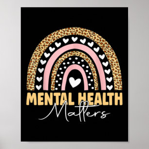 Probleme mit der psychischen Gesundheit Leopard Bo Poster