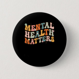 Probleme mit der psychischen Gesundheit Menschlich Button