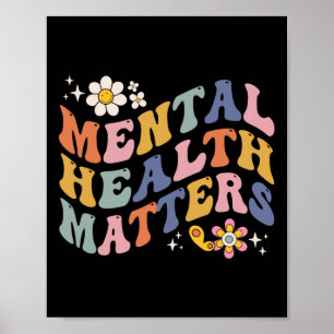 Probleme mit der psychischen Gesundheit Menschlich Poster