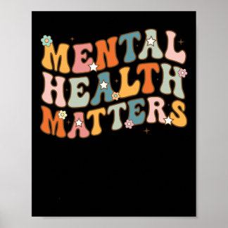 Probleme mit der psychischen Gesundheit Menschlich Poster