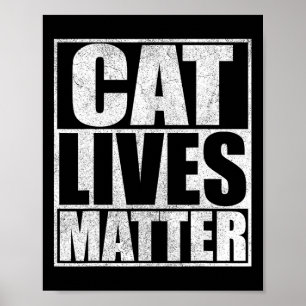 Probleme mit Vintagen Katzen Trump 2024 Poster