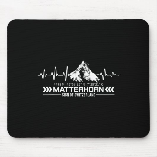Problemhorn Schweiz Alpen Zermatt Wandern Berge Mousepad (Vorne)