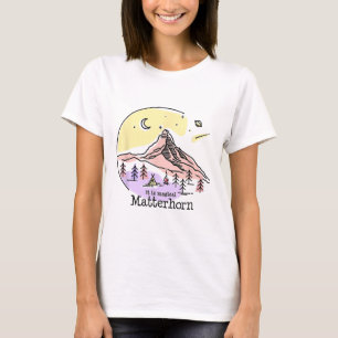 Problemhorn Zermatt Schweiz Berg Wandern Skifahren T-Shirt