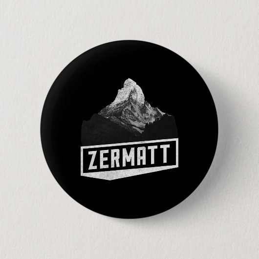 Problemhorn Zermatt Schweiz Skifahren Holiday Mou Button (Vorderseite)