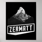 Problemhorn Zermatt Schweiz Skifahren Holiday Mou Poster (Vorne)