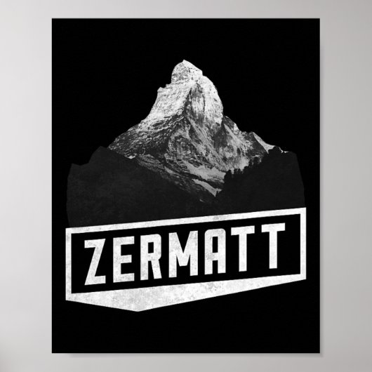 Problemhorn Zermatt Schweiz Skiferien Mou Poster (Vorne)