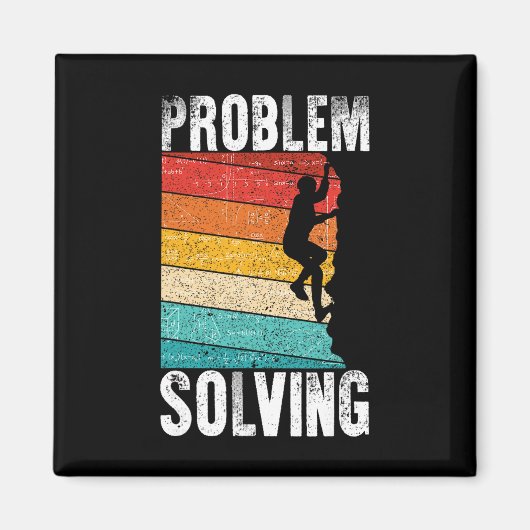 Problemlösender Kletterer-Geschenk - Felsenkletter Magnet (Vorne)