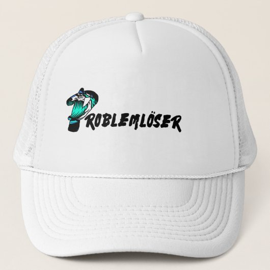 Problemlöser cooler Text Truckerkappe (Vorderseite)