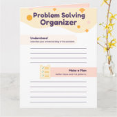 Problemlöser Karte (Gelbe Blume)