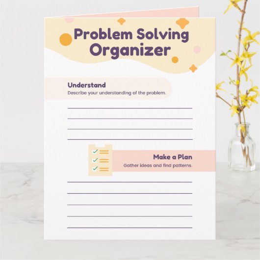 Problemlöser Karte (Gelbe Blume)