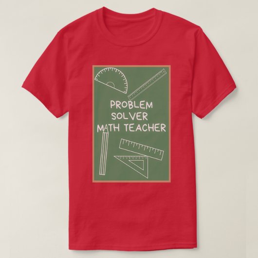 Problemlöser Mathematiklehrer 2 3 T-Shirt (Design vorne)