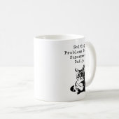 Problemlöser Superkraft Mathe-Enthusiast Kaffeetasse (VorderseiteRechts)