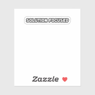 Problemlösungsorientierte Problemlösungs-Effizienz Aufkleber