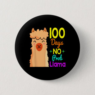 Probllama 100 Tage Schule Niedlich 100 Tage Jungen Button