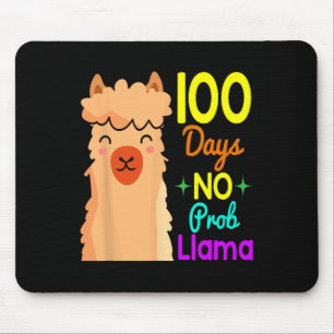 Probllama 100 Tage Schule Niedlich 100 Tage Jungen Mousepad
