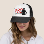 Probodybuilder-roter u. schwarzer Hut Truckerkappe (Beispiel)