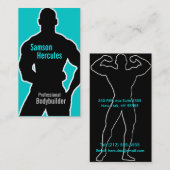 Probodybuilder-schwarze u. blaue Visitenkarte (Vorne/Hinten)