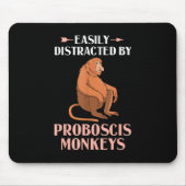Proboscis Affe Funny Long Nosed Affen Mousepad (Vorne)