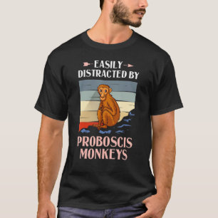 Proboscis Affe Funny Long Nosed Affen T-Shirt