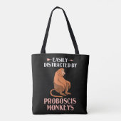 Proboscis Affe Funny Long Nosed Affen Tasche (Rückseite)