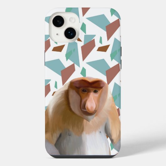 Proboscis-Affe gefährdete Arten iPhone Hülle (Rückseite)