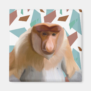 Proboscis-Affe gefährdete Arten Magnet