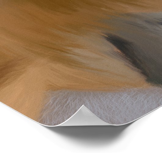 Proboscis-Affe gefährdete Arten Poster (Ecke)