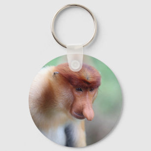 Proboscis Affe Labuk Bay Borneo Schlüsselanhänger