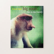 Proboscis-Affe mit großer Nase