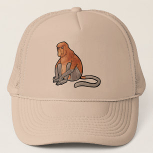 Proboscis-Affe Truckerkappe