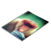 Proboscis Monkey in Borneo. Notizblock (Linke Seite)