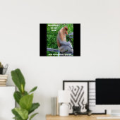 Proboscis Monkey - Manchmal sitze ich und denke Poster (Heimbüro)