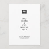 #PROBOXING & #PROMARTIALARTS FEIERTAGSPOSTKARTE (Vorderseite)