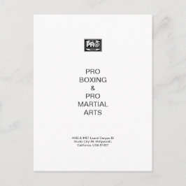 #PROBOXING & #PROMARTIALARTS FEIERTAGSPOSTKARTE