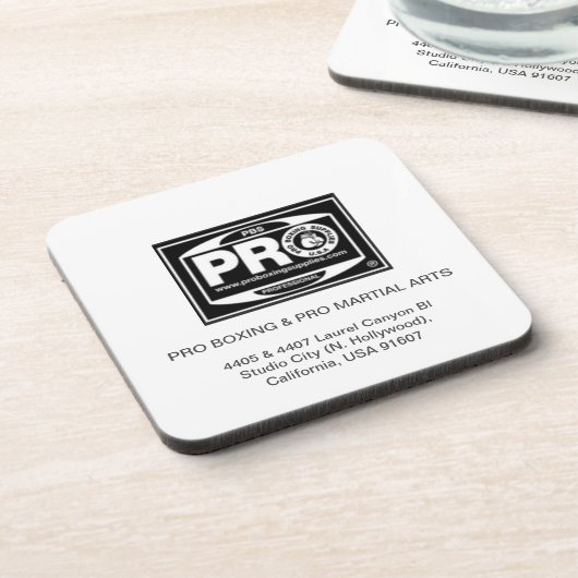 #PROBOXING & #PROMARTIALARTS GETRÄNKEUNTERSETZER (Linke Seite)