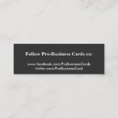 ProBusinessCards dünne Visitenkarte (Rückseite)
