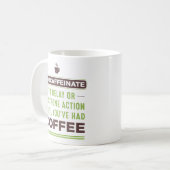 PROCAFFEINATE Definition Kaffee Tasse (Vorderseite Links)