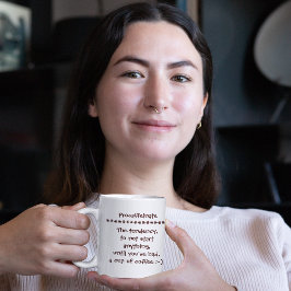 Procaffeinate Funny Mug for Coffee Addicts Liebhab Tasse