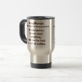 Procaffeinate Lustige Reise Pendler Kaffeetasse (Vorderseite Links)