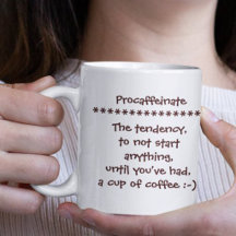 Procaffeinate Lustiger Becher für Kaffeeliebhaber