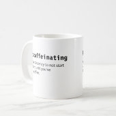 Procaffeinating Kaffee-Tasse Kaffeetasse (Vorderseite Links)