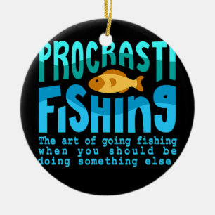 Procastifishing Angelische Zitate Fischer Männer Keramik Ornament