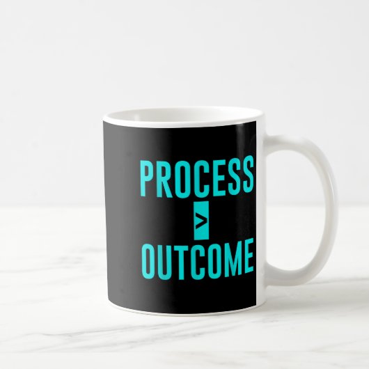 Process Greater Than Outcome Growth Mindset Motiva Kaffeetasse (Rechts)