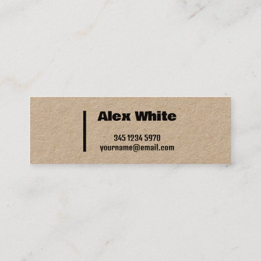 Process Service Kraft Mini Visitenkarte (Rückseite)