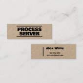 Process Service Kraft Mini Visitenkarte (Vorne/Hinten)