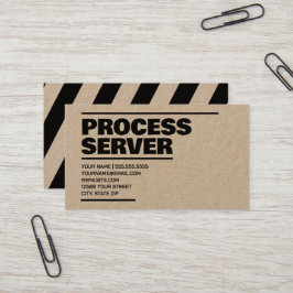 Process Service Kraft Visitenkarte