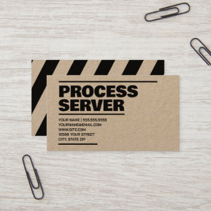 Process Service Kraft Visitenkarte