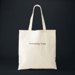 Processing Focus Minimalist Canvas Tote Bag Tragetasche<br><div class="desc">Carry your tools with intent. A durable canvas tote bag featuring a bold,  centered typewriter design for the professional who transports their work with precision.</div>