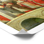 Procession of St. Gregory to the Castel St. Angelo Poster (Ecke)