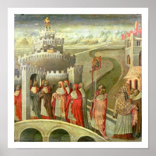 Procession of St. Gregory to the Castel St. Angelo Poster (Vorne)